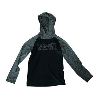 Under Armour Kids' Charcoal and Black Heat Gear